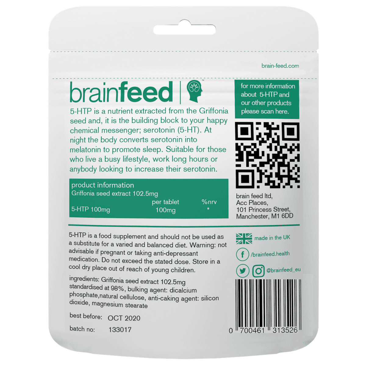 Serotonin Enhancement 5-HTP 120s