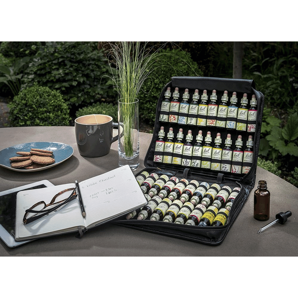 Set of  Original Bach Flower Remedies 38 x 20ml in Wallet Leather