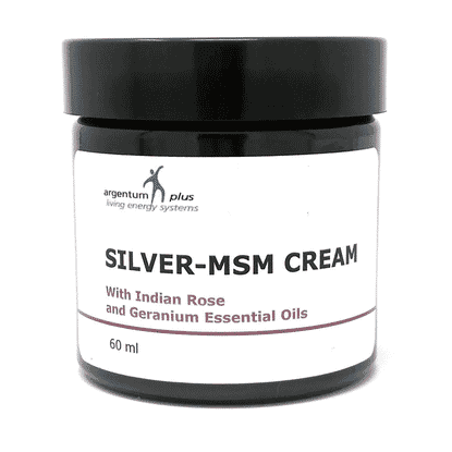 Silver-MSM Cream with Indian Rose and Geranium 60ml