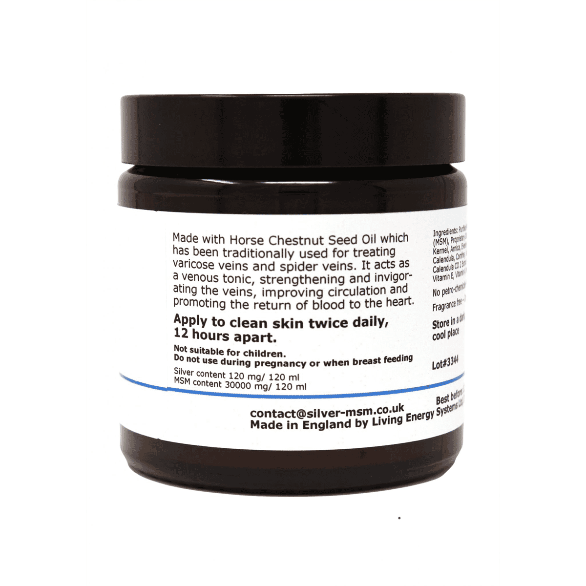 Silver-MSM Vein Support Cream 120ml