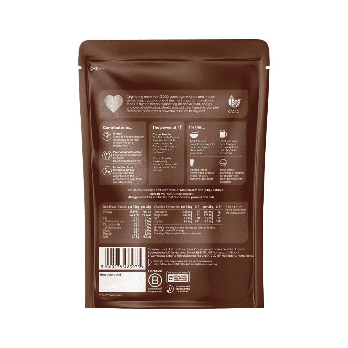 Single Origin Cacao Powder 250g