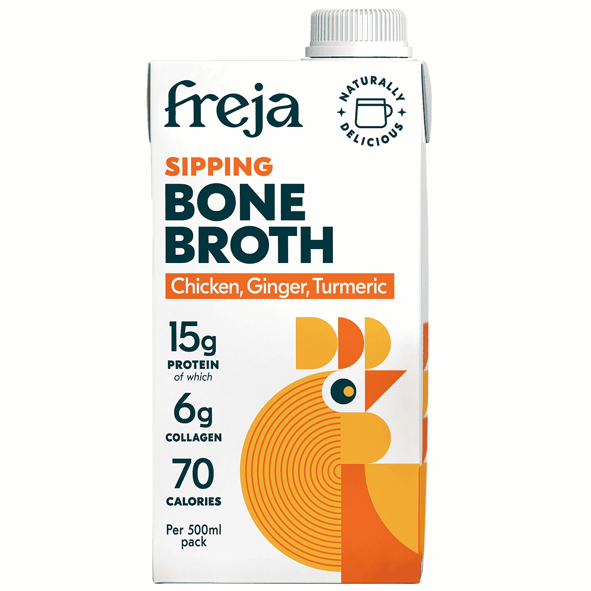 Sipping Bone Broth Chicken, Ginger, Turmeric 500ml