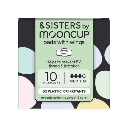 &Sisters by MOONCUP Pads with Wings Medium 10s