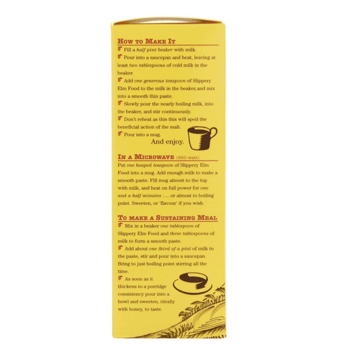 Slippery Elm Food Malted 454g