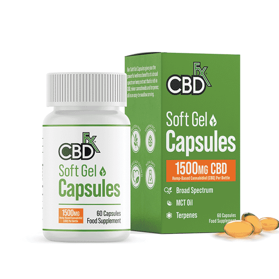The Natural Dispensary. Soft Gel Capsules 1500mg CBD 60s