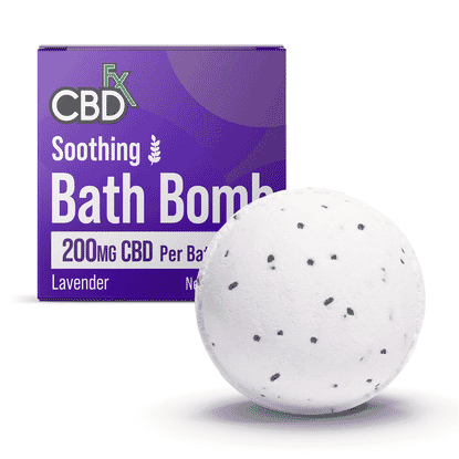 Soothing Bath Bomb 200mg CBD Lavender 142g