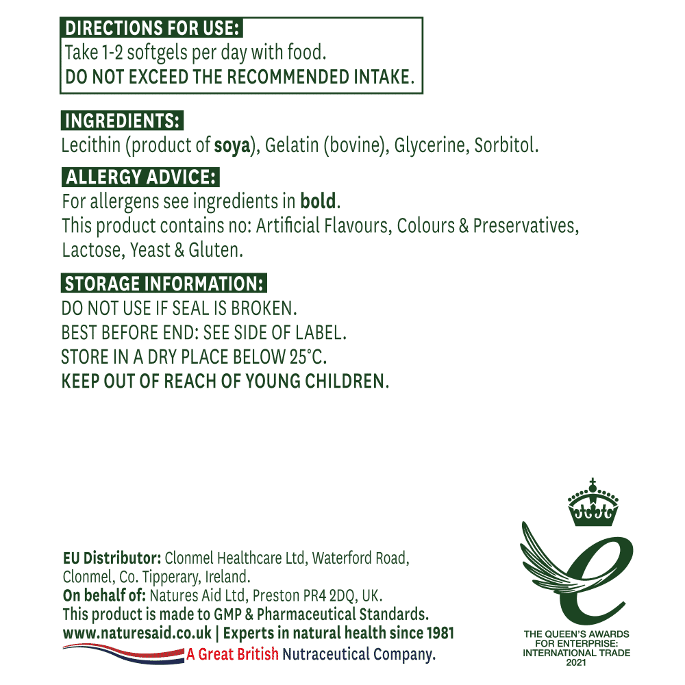 Soya Lecithin (High Strength) 1200mg 90s