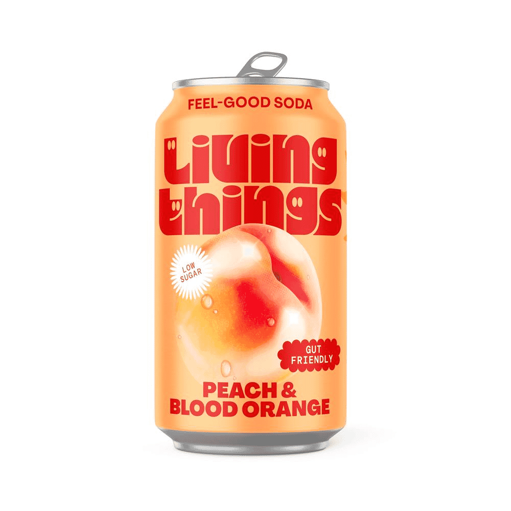 Sparkling Peach & Blood Orange Prebiotic Soda 330ml