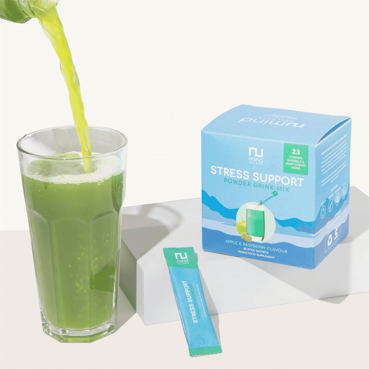 Stress Support Powder Drink Mix Apple & Raspberry Flavour 30 Sachets (BOX)