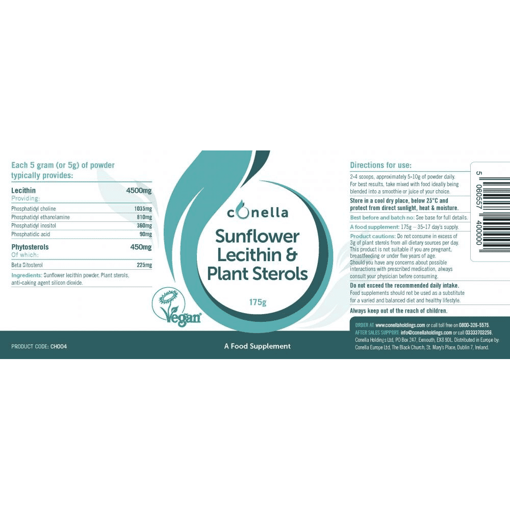 Sunflower Lecithin & Plant Sterols 175g