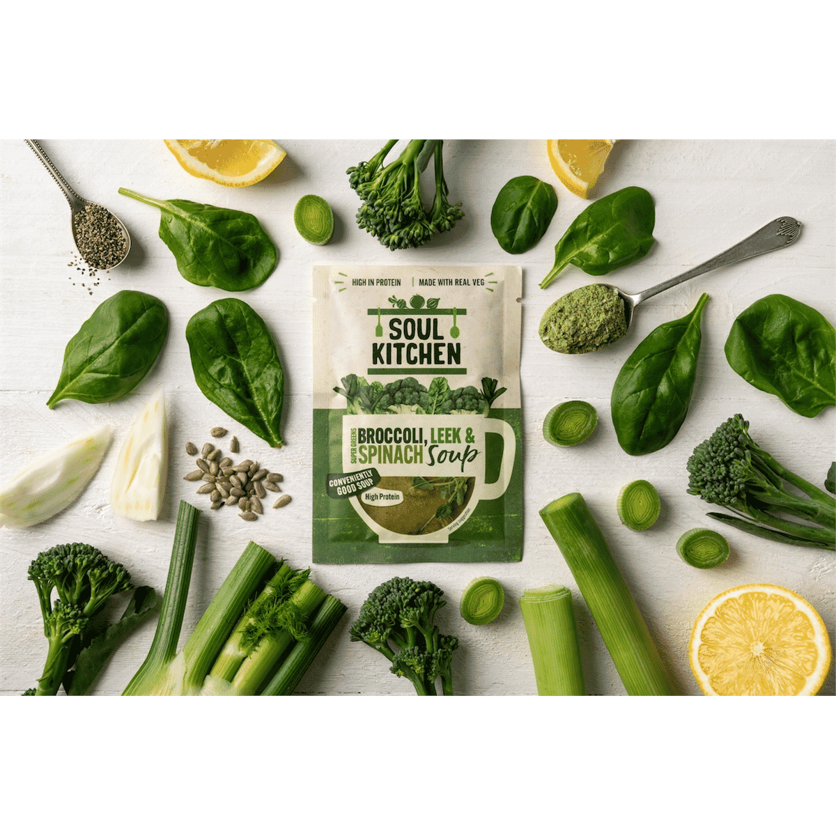 Super Greens Broccoli Leek & Spinach Soup 25g SINGLE