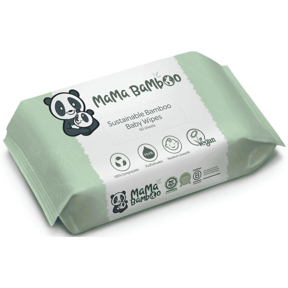 Sustainable Bamboo Baby Wipes 60 Sheets