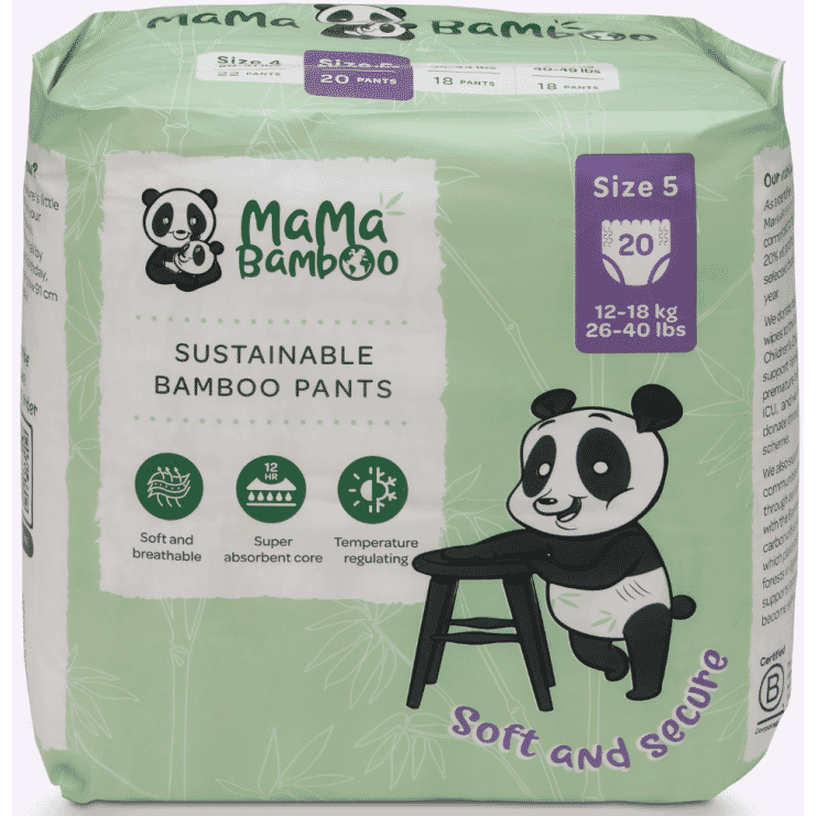 Sustainable Bamboo Pants Size 5 (12-18kg 26-40lb) 20s