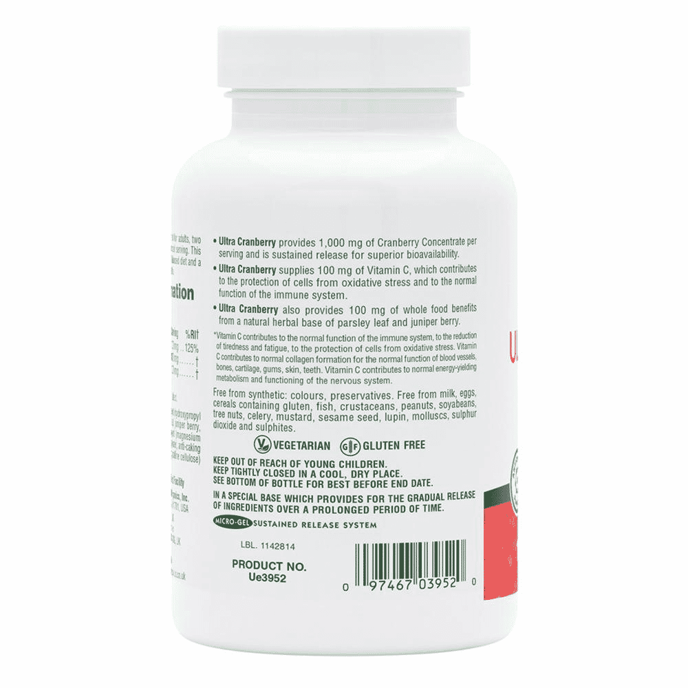 Sustained Release Ultra Cranberry 1000mg 120s