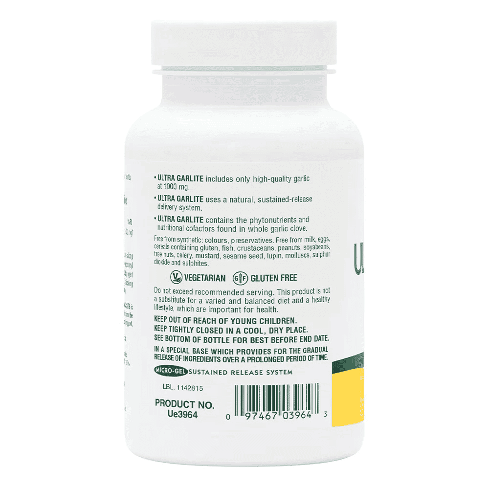 Sustained Release Ultra Garlite 1000mg 90s