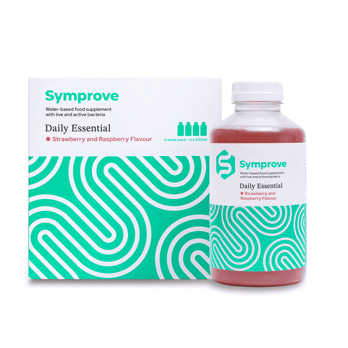 Symprove Strawberry & Raspberry Pack of 4 (4 x 500ml)
