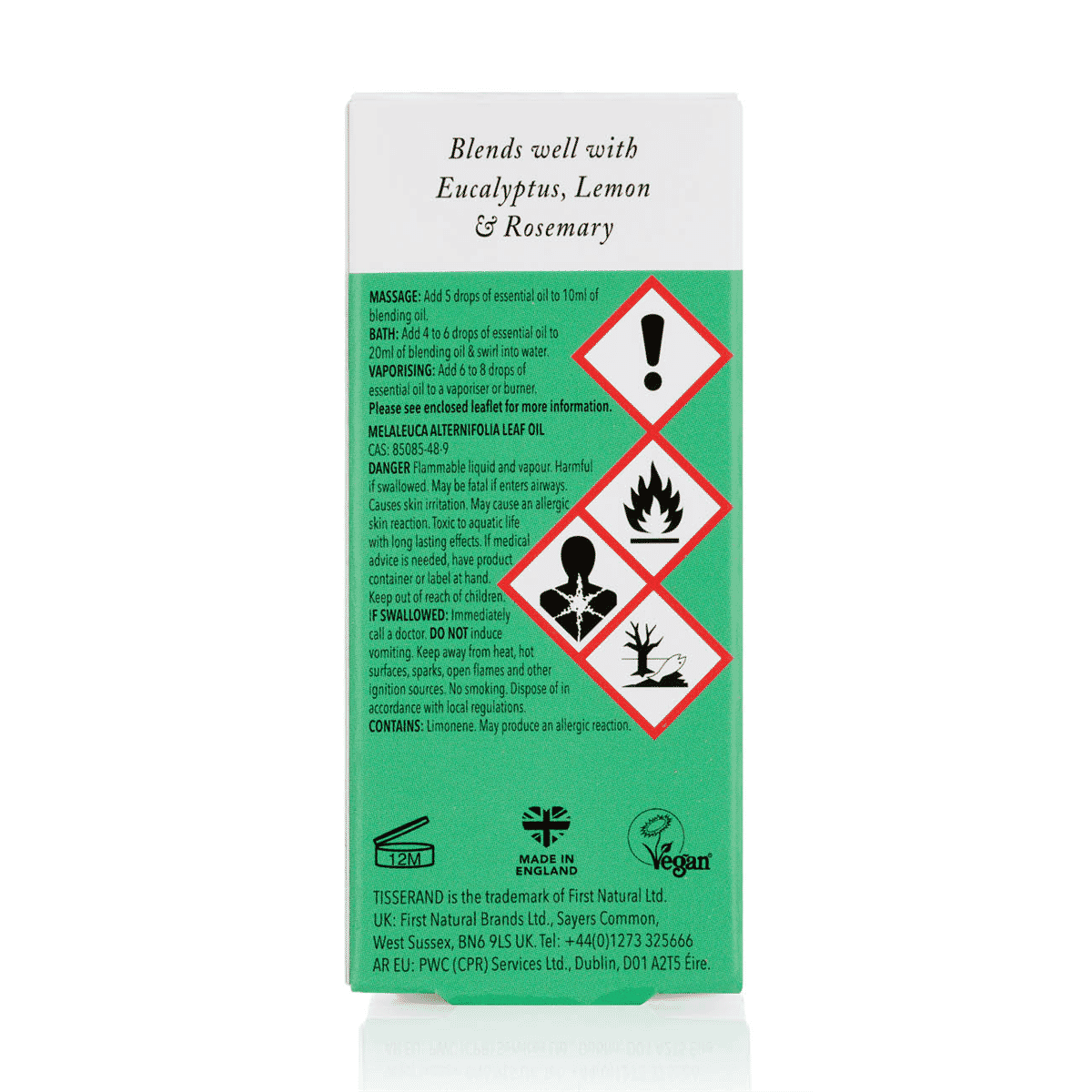 Tea Tree Organic Pure Essential Oil 9ml