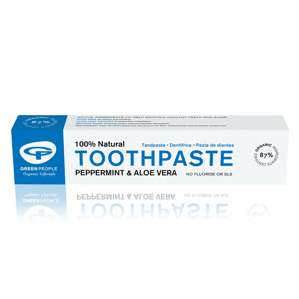 Toothpaste Peppermint & Aloe Vera No Fluoride 50ml