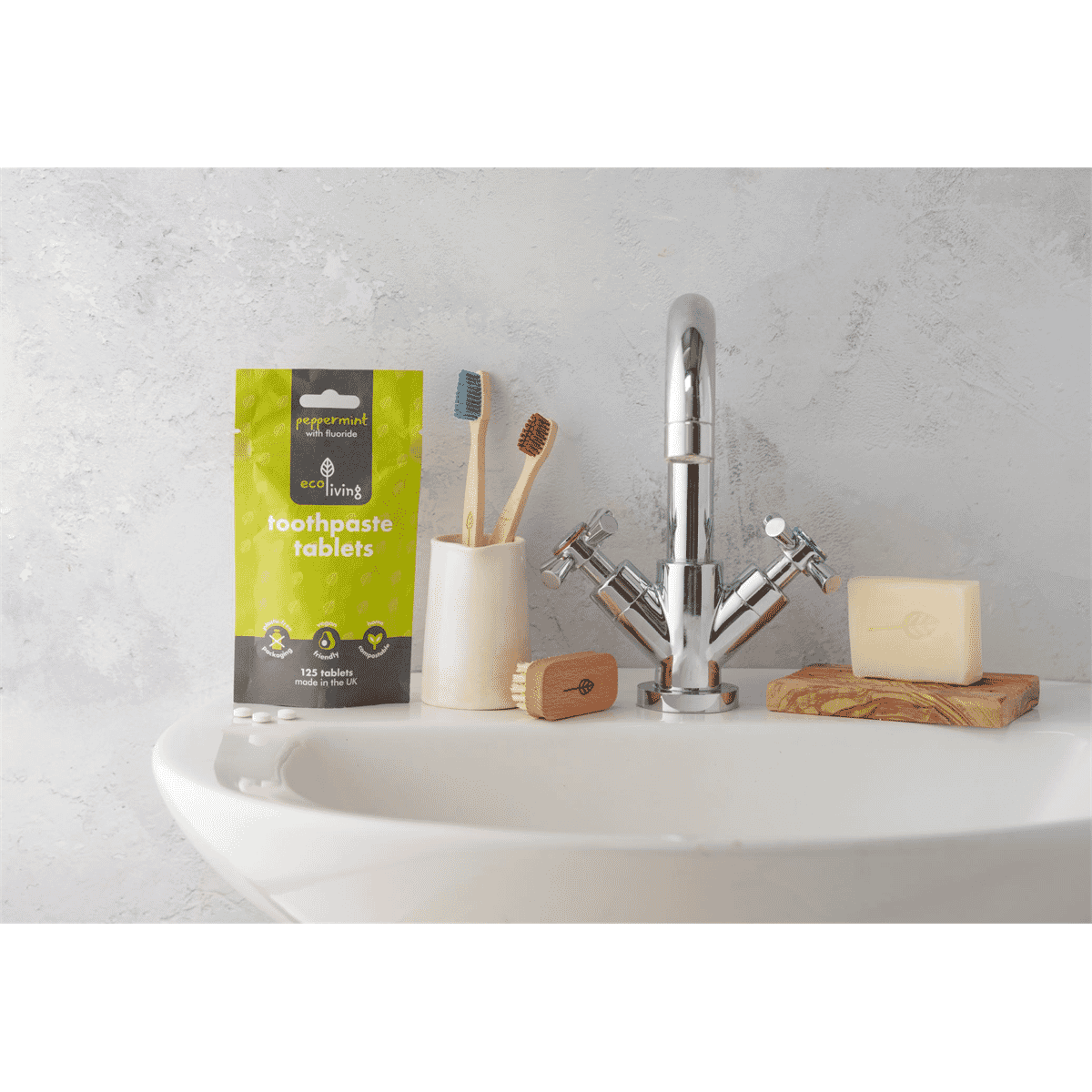 Toothpaste Tablets Peppermint with Fluoride 125s