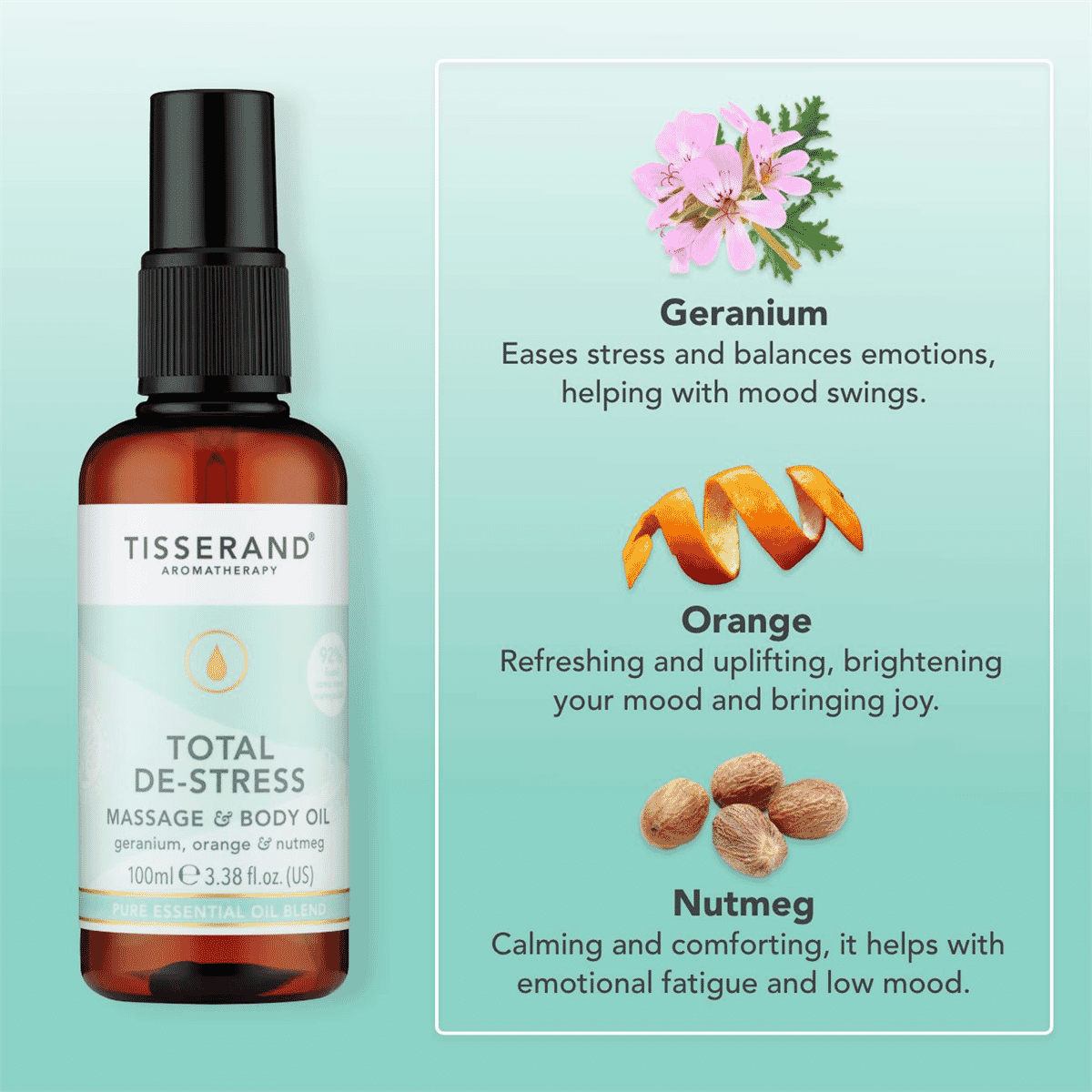 Total De-Stress Massage & Body Oil 100ml