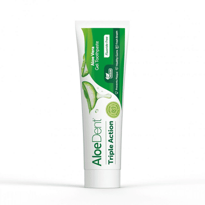 Triple Action Aloe Vera Gel Toothpaste Fluoride Free 100ml