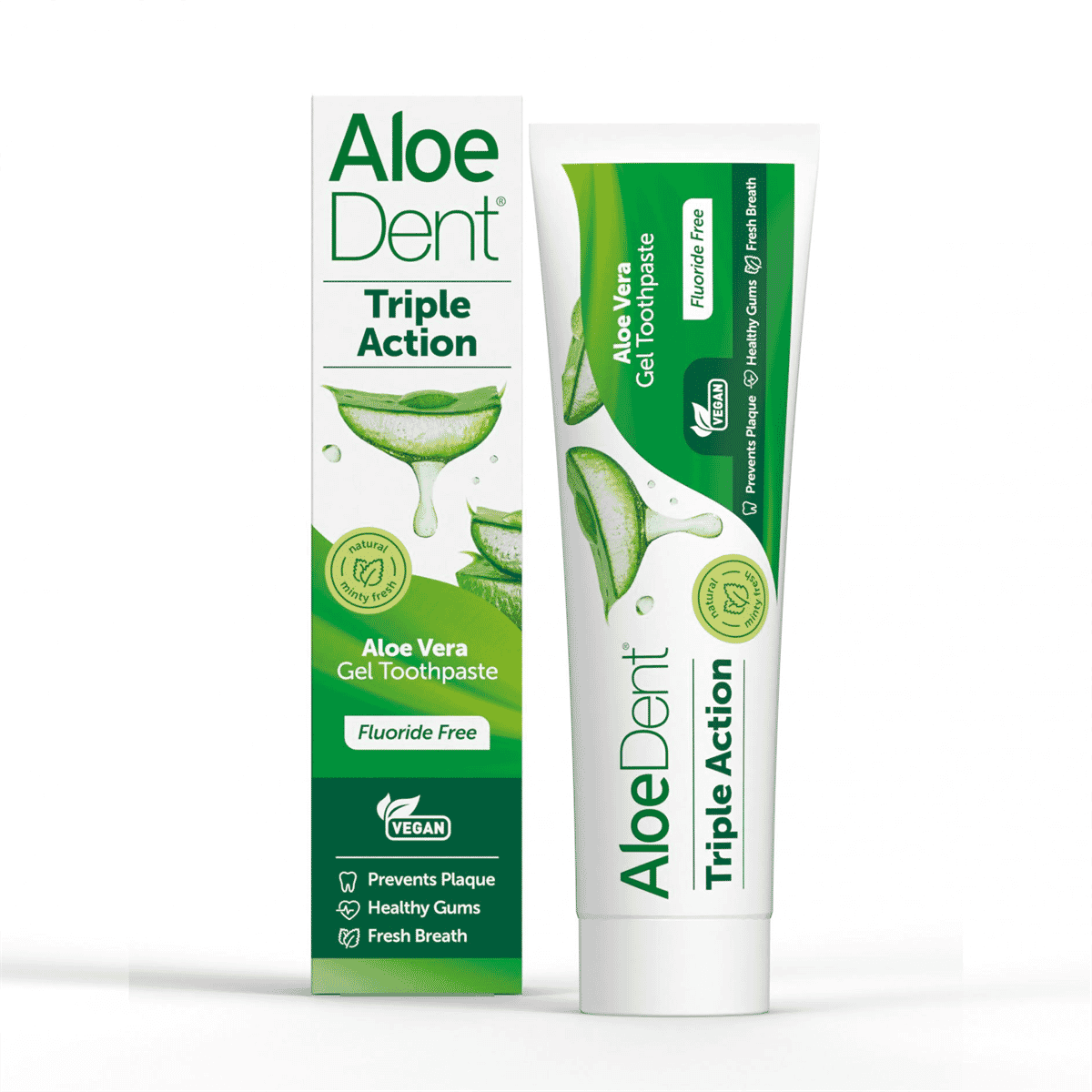 Triple Action Aloe Vera Gel Toothpaste Fluoride Free 100ml