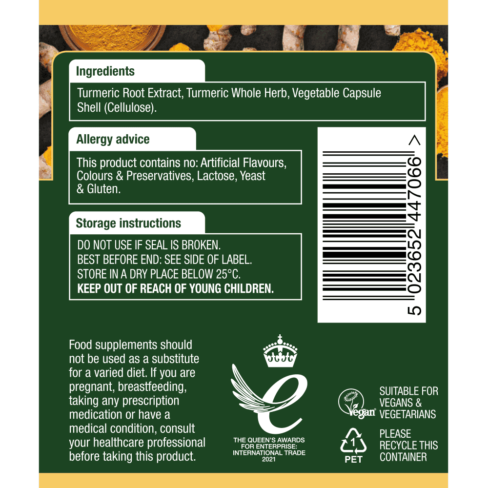 Turmeric (High Potency) 8200mg 60s