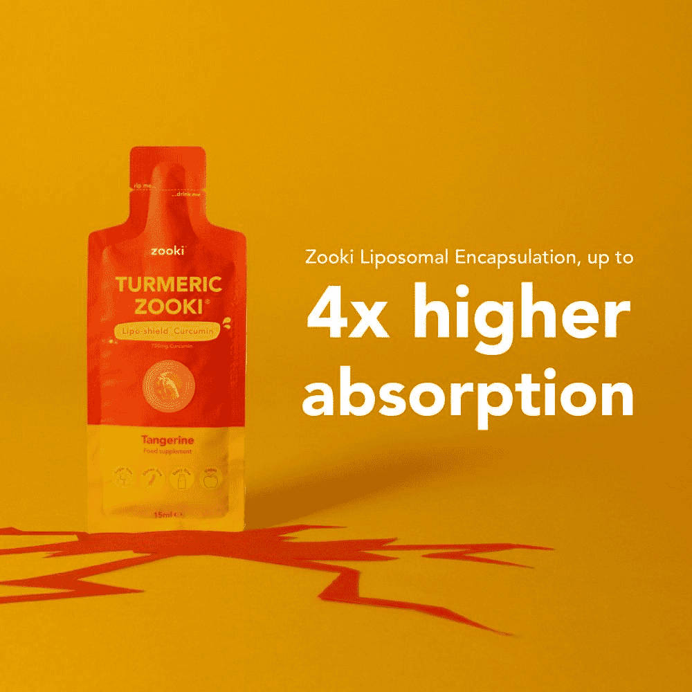 Turmeric Liquid Sachets Tangerine Flavour 14x15ml CASE