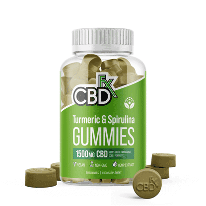 Turmeric & Spirulina Gummies 1500mg CBD 60s