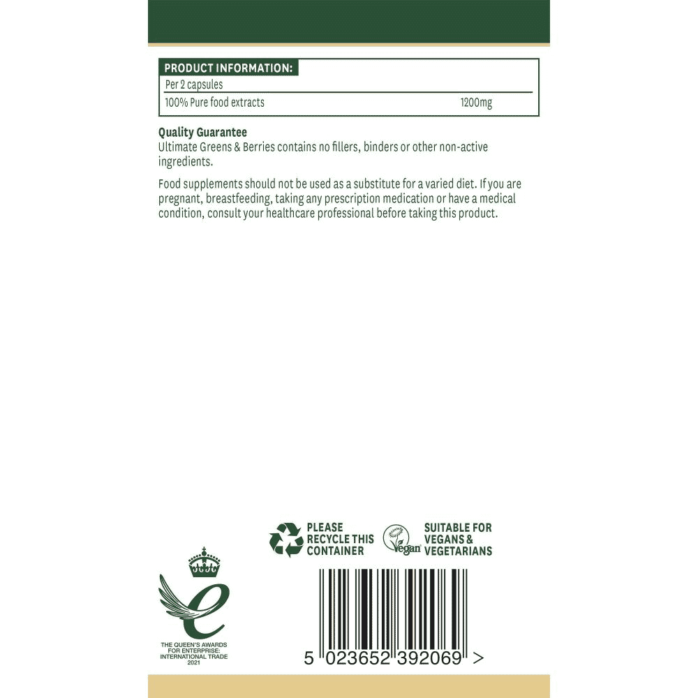 Ultimate Greens & Berries (100% Pure Food Extracts) 60s