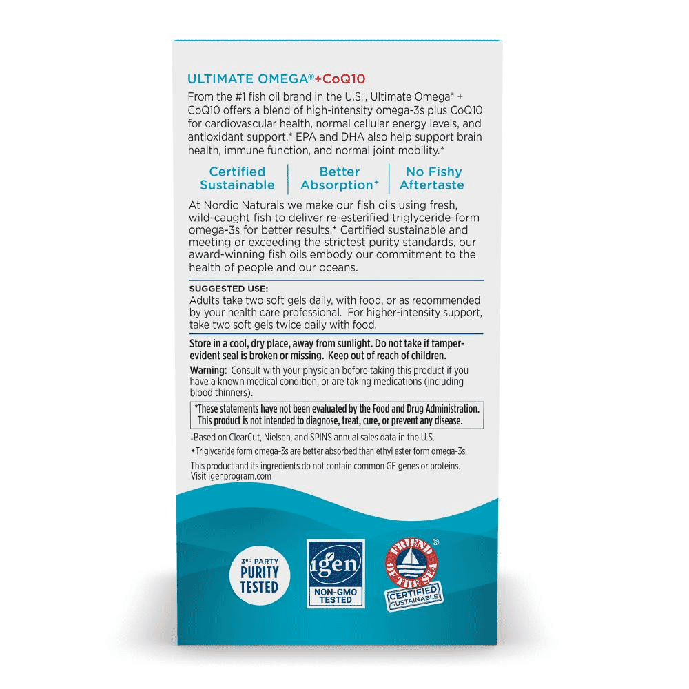 Ultimate Omega +CoQ10 Fish Oil 60s