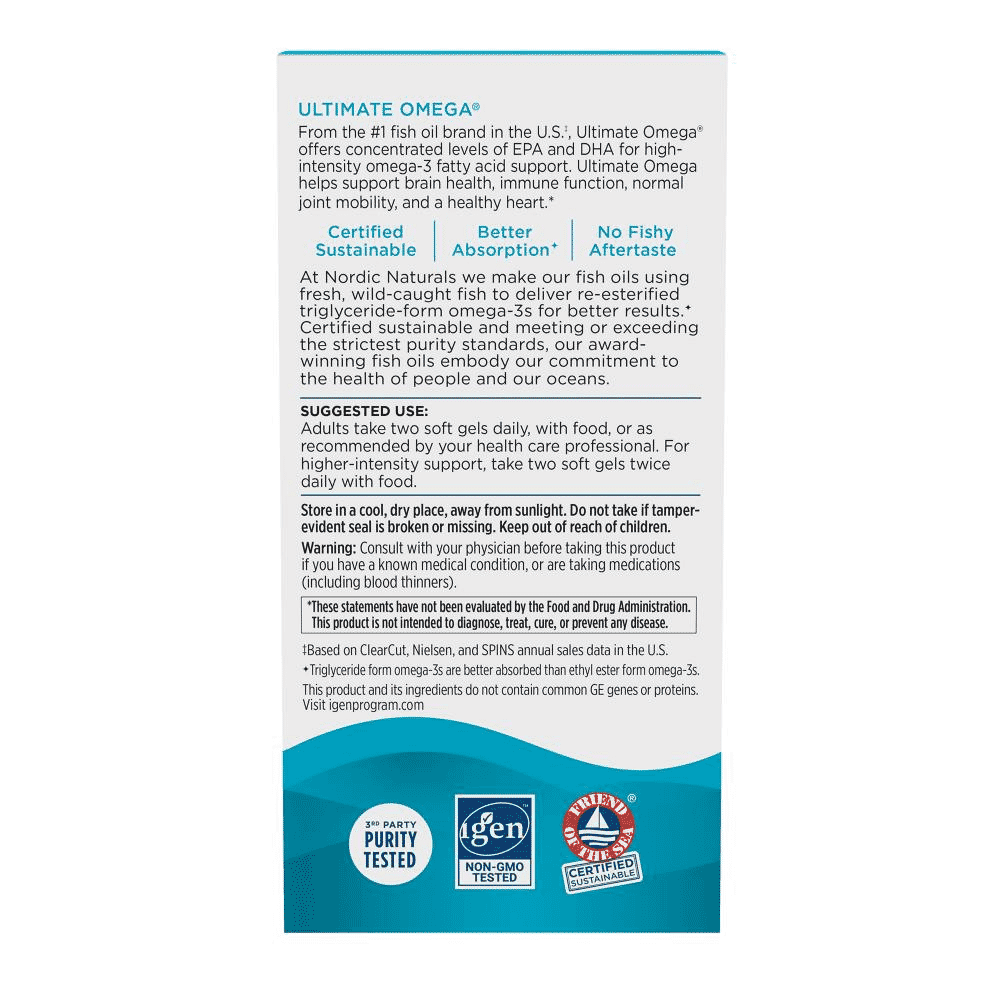 Ultimate Omega Fish Oil 120s