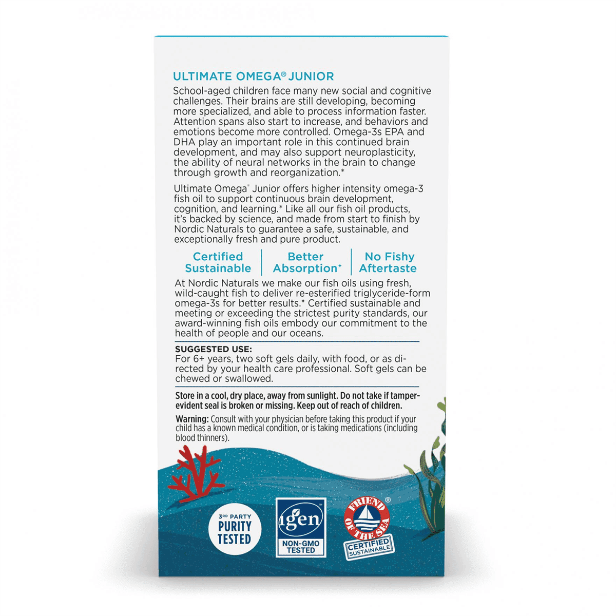 Ultimate Omega Fish Oil Junior Strawberry 90s