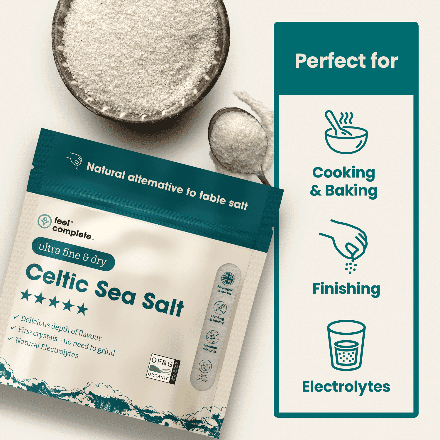 ULTRA Fine & Dry Celtic Sea Salt 200g