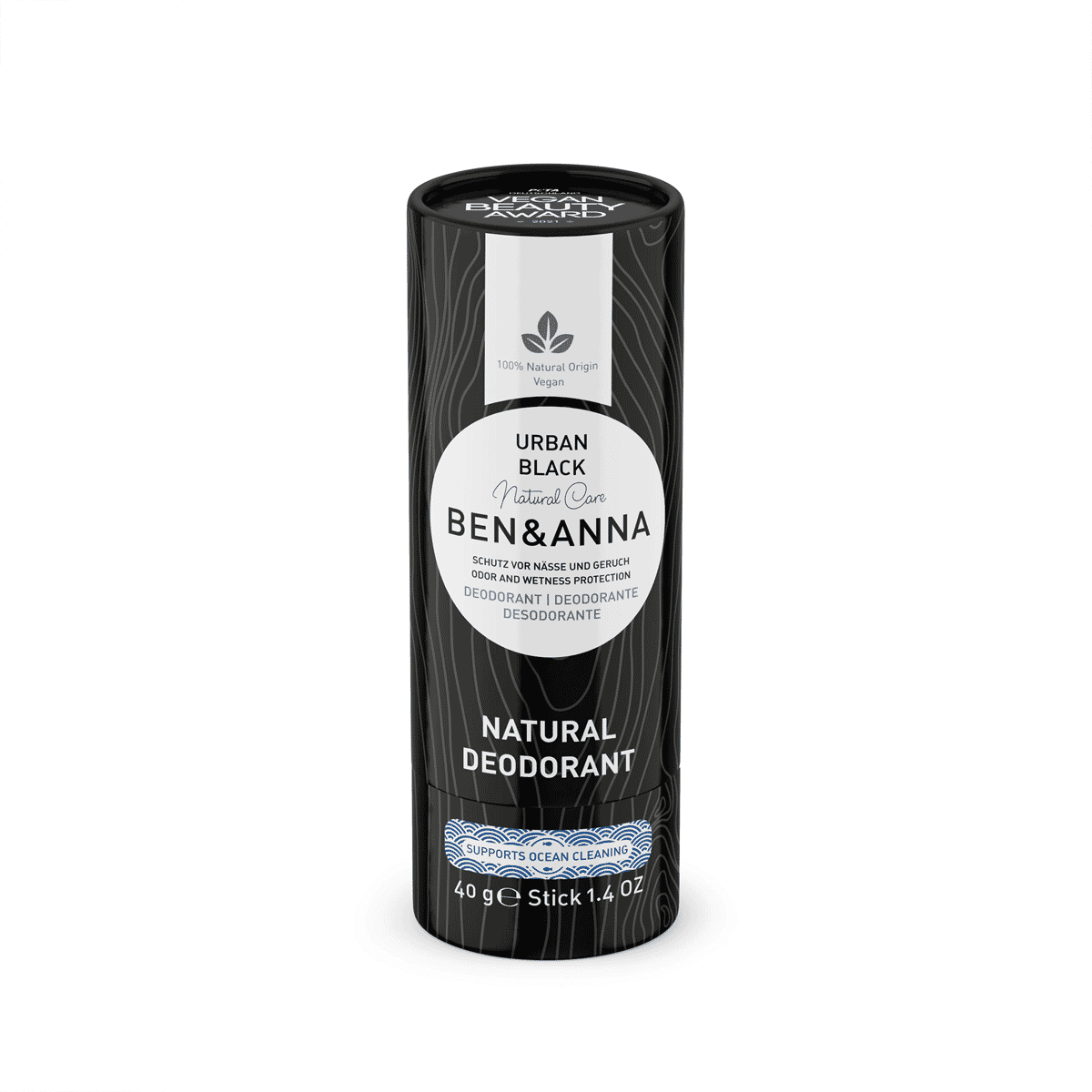 Urban Black Natural Deodorant 40g