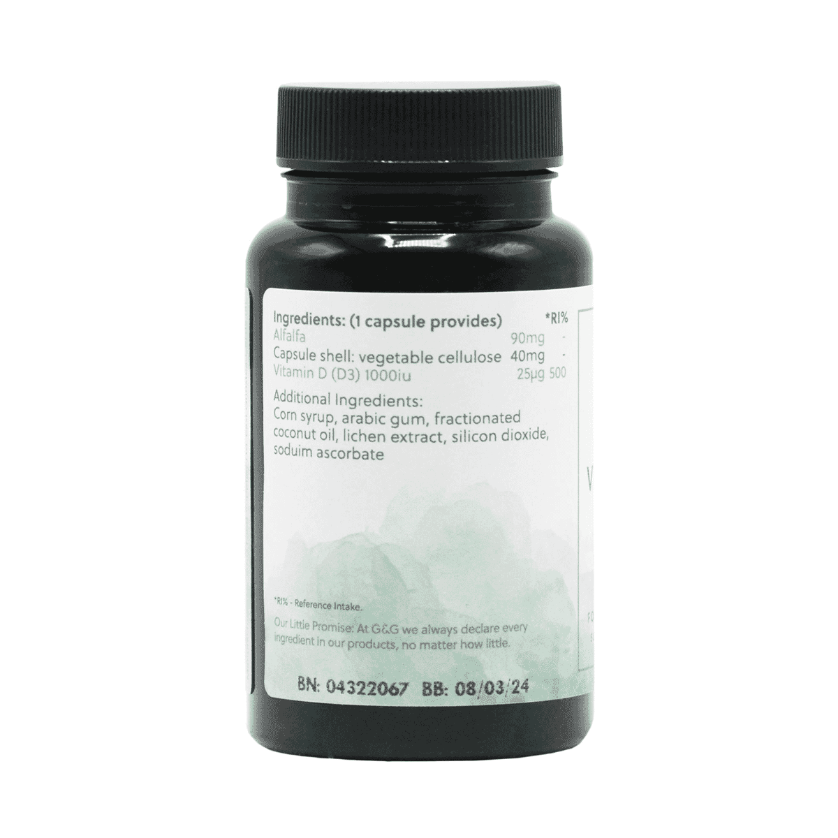 Vegan Vitamin D3 1000iu 120s