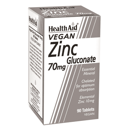 Vegan Zinc Gluconate 70mg 90s
