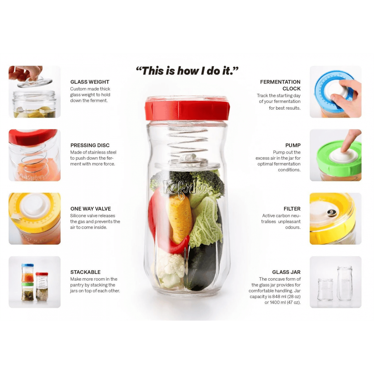 Veggie Fermenter 848ml