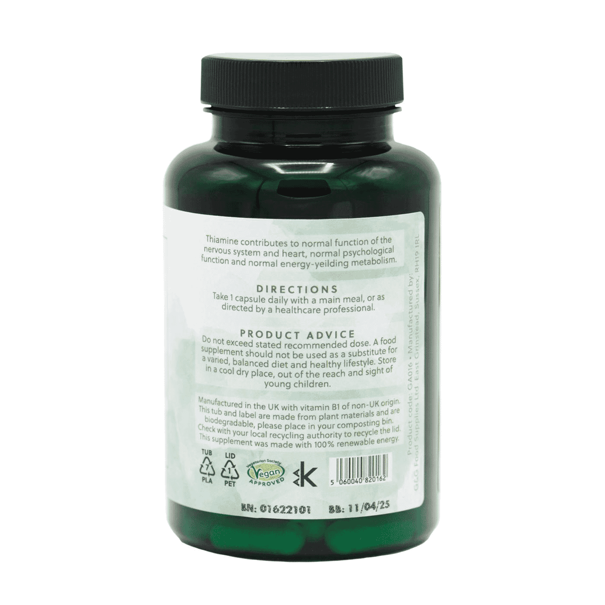 Vitamin B1 500mg 90s