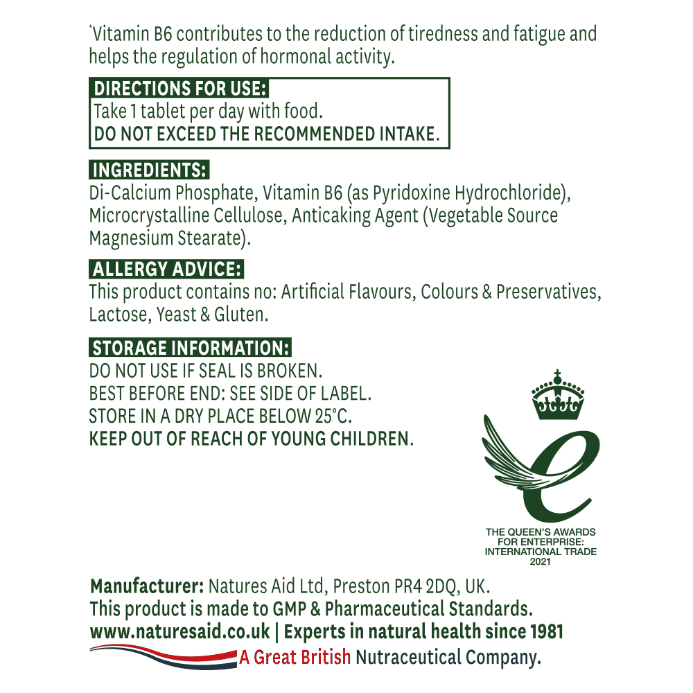Vitamin B6 (Pyridoxine) 100mg 100s