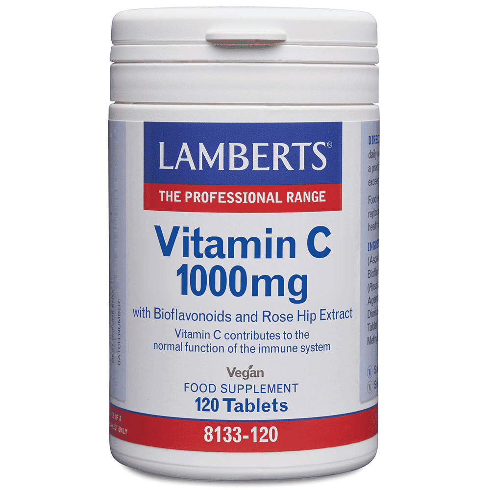 Vitamin C 1000mg with Bioflavonoids and Rose Hip Extract 120s