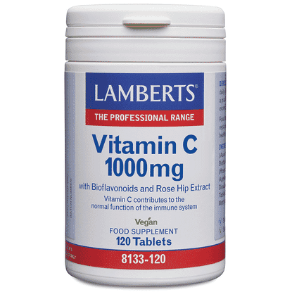 Vitamin C 1000mg with Bioflavonoids and Rose Hip Extract 120s