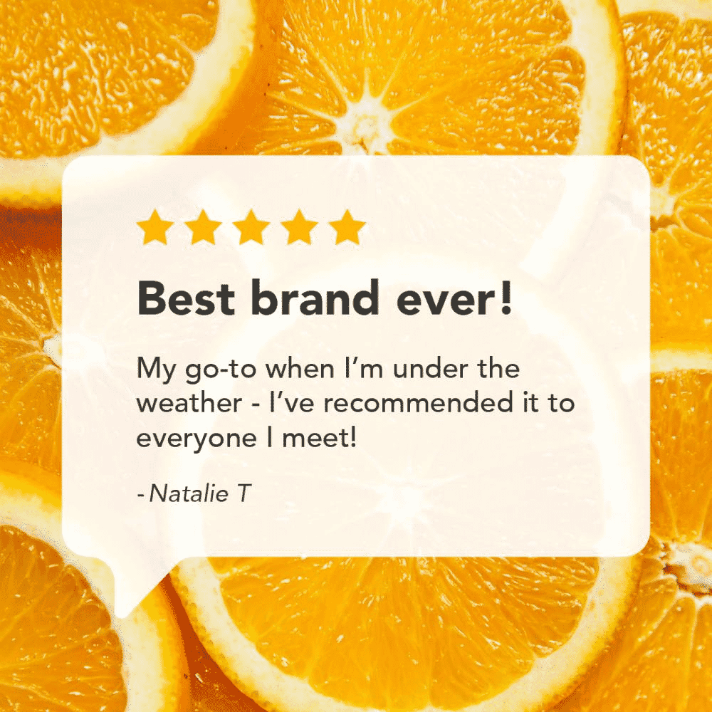 Vitamin C Liquid Sachets Citrus Orange Flavour 30x15ml CASE