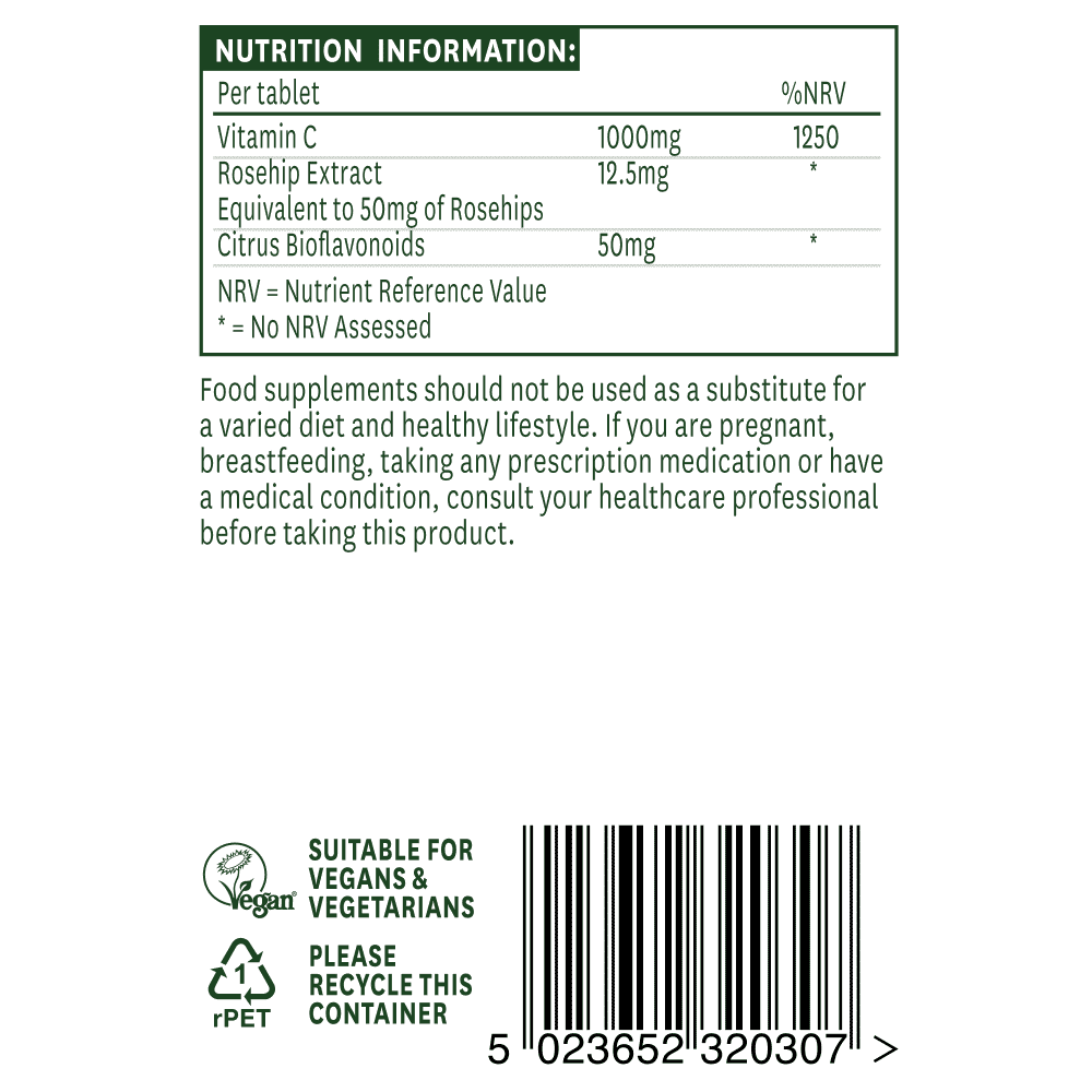 Vitamin C Low Acid (1000mg) 30s