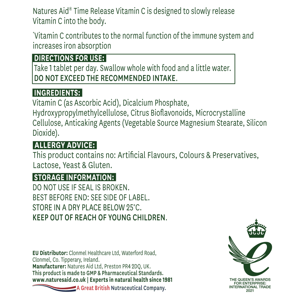 Vitamin C Time Release (1000mg) 180s