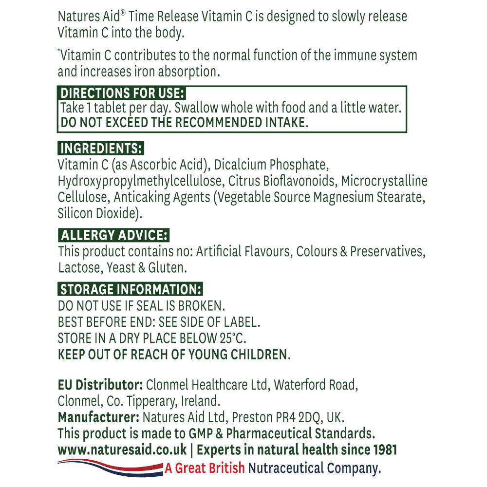 Vitamin C Time Release (1000mg) 30s