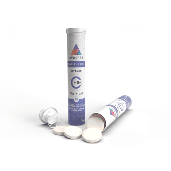 Vitamin C + Zinc Orange Flavour Effervescent Tablets 20s