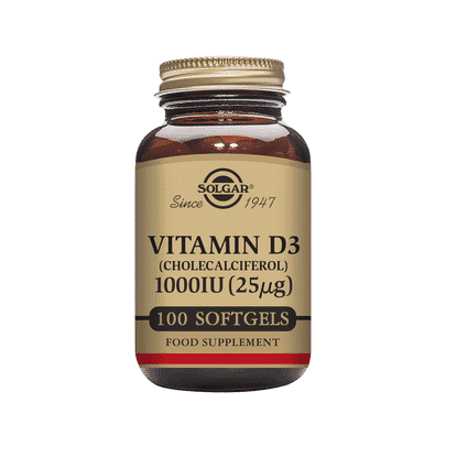 Vitamin D3 1000iu (25ug) 100 Softgels