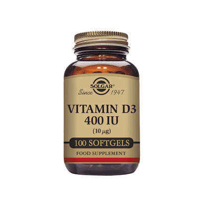 Vitamin D3 400iu (10ug) 100 Softgels
