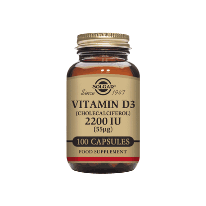 Vitamin D3 (Cholecalciferol) 2200iu (55ug) 100 Capsules